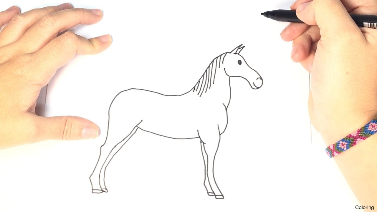 1280x720 Maxresdefault Horse Drawing For Kids Coloring How To Draw