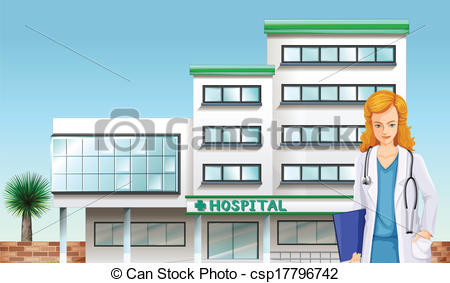 450x283 Clipart Of Hospital Building