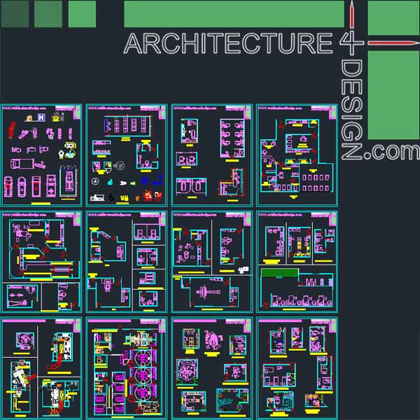 600x600 Hospital Furniture For Autocad (Dwg File) Architecture For Design
