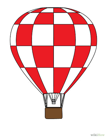 425x550 Hot Air Balloon Drawing