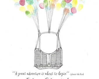 340x270 Balloon Drawing Etsy