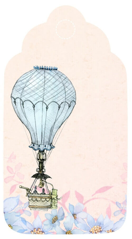 266x480 Hot Air Balloon Gift Tag Template Free Printable Papercraft