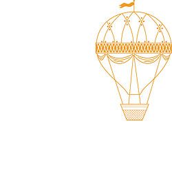 250x250 Hot Air Balloon Notepads