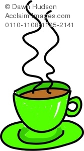 167x300 Image Of A Whimsical Drawing Of A Steaming Hot Cup Of Tea Or Coffee