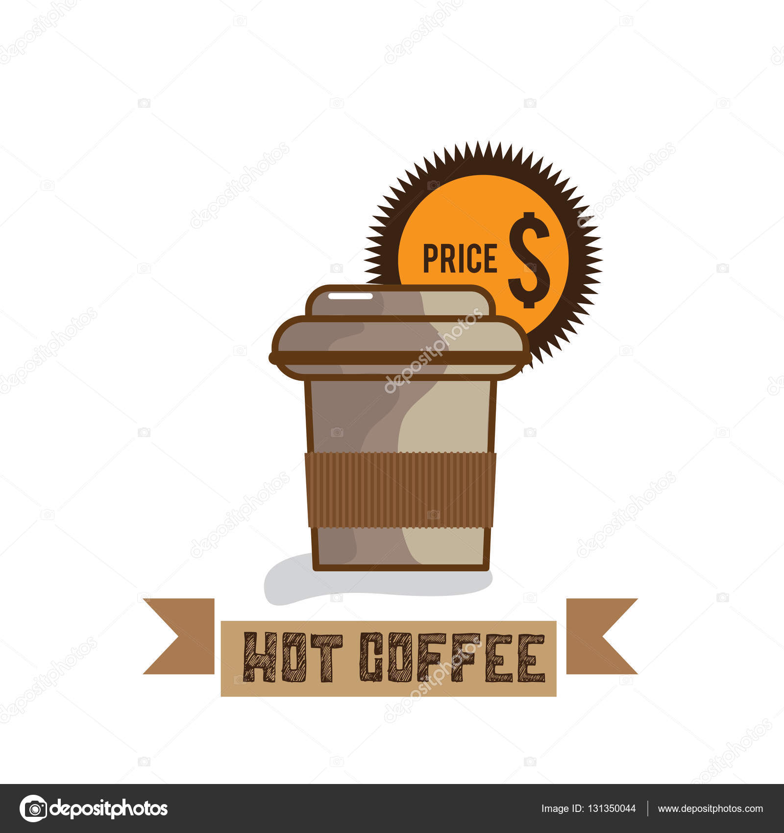 1600x1700 Food Hot Coffee Drawing Graphic Design Objects Stock Vector