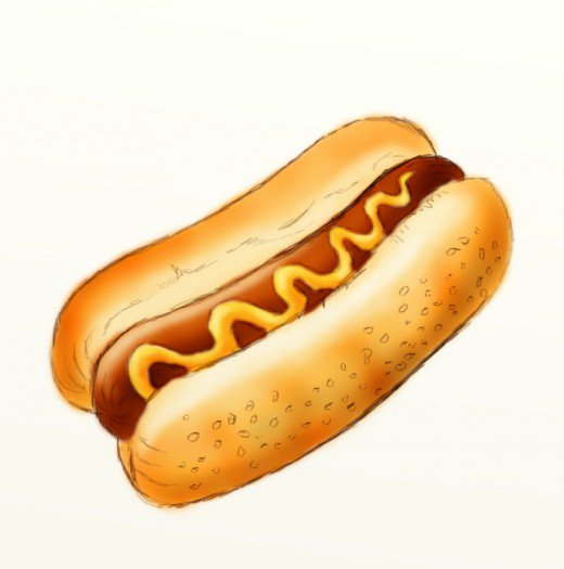 520x525 How To Draw A Hot Dog Hubpages