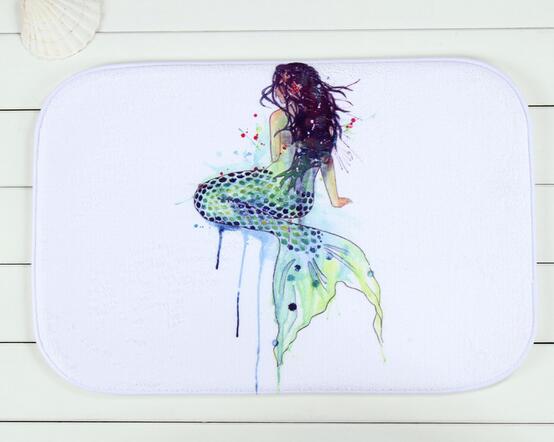 554x442 Free Shipping Hot Drawing Mermaid 40x60cm Home Mats Stairs Bedroom