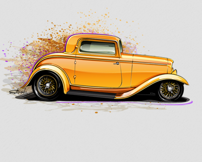 400x320 Tutorial How To Draw A Hot Rod