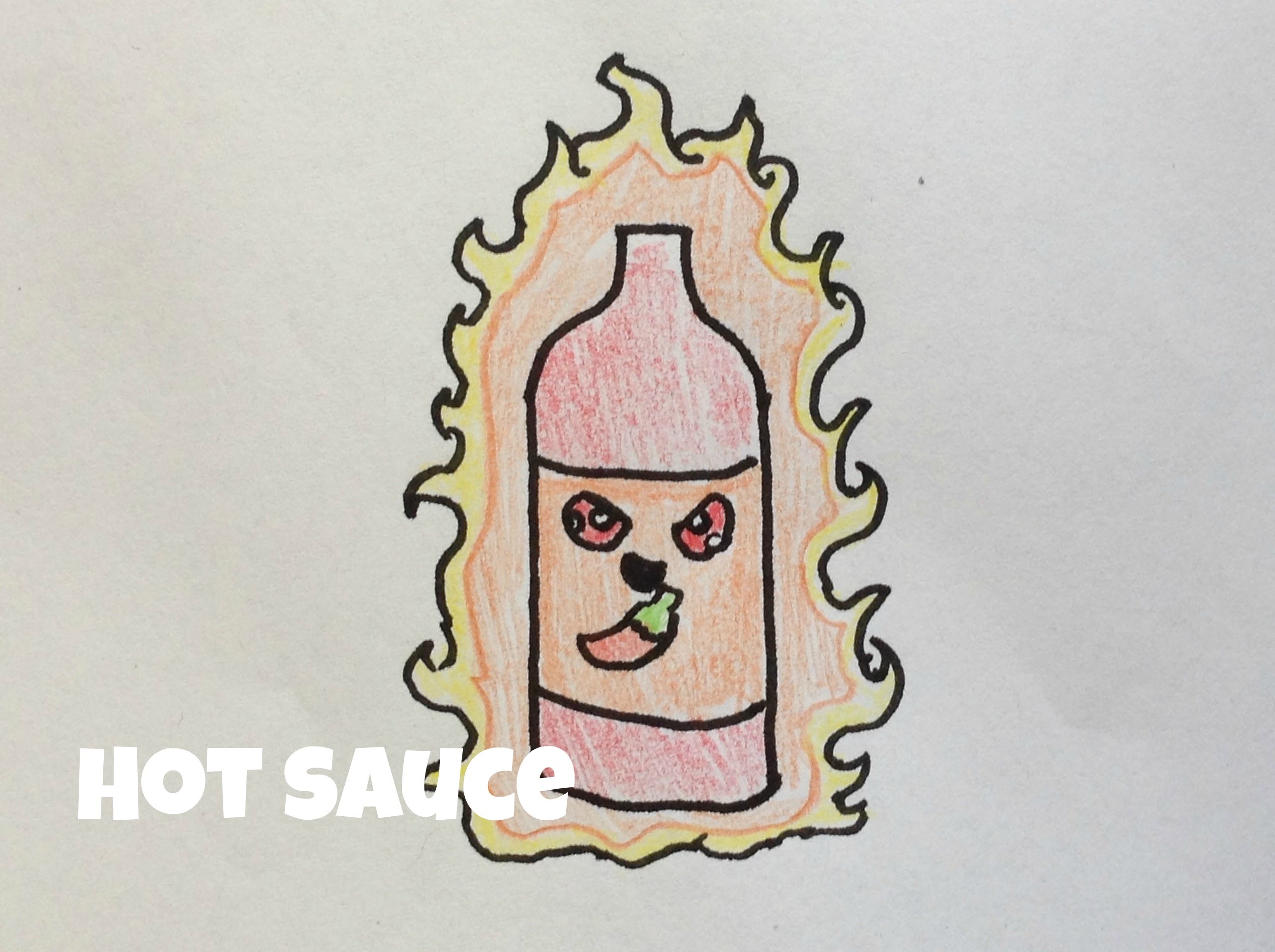 2592x1936 How To Draw Kawaii Hot Sauce!