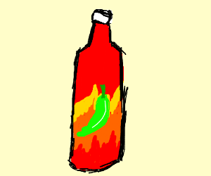 300x250 Hot Sauce Bottle