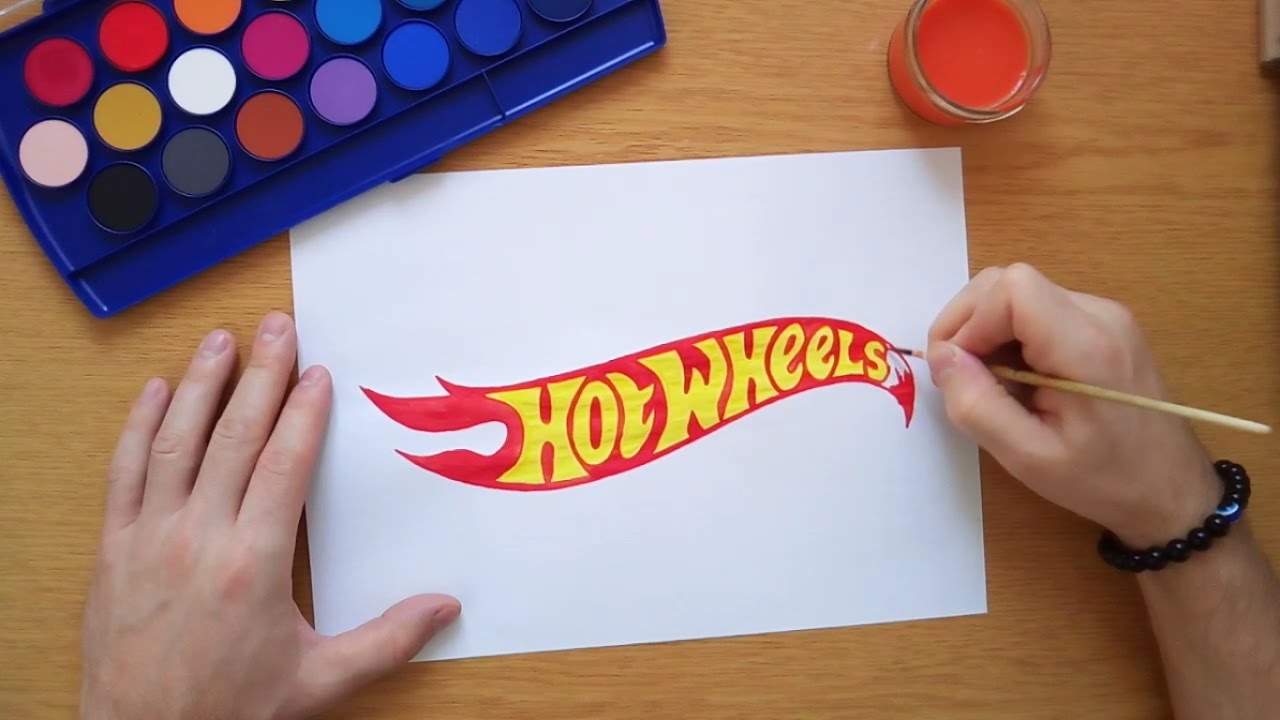 1280x720 How To Draw The Hot Wheels Logo (Logo Drawing)