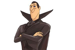 300x200 How To Draw Dracula From Hotel Transylvania 2