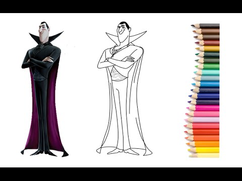 480x360 How To Draw Dracula From Hotel Transylvania 2 Movie