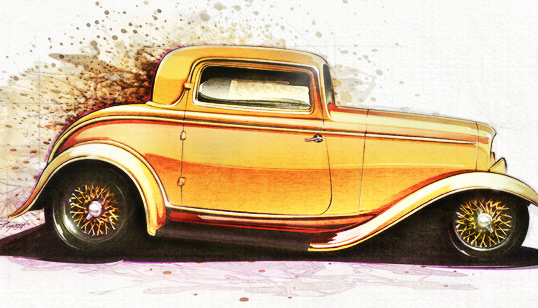 538x308 Tutorial How To Draw A Hot Rod
