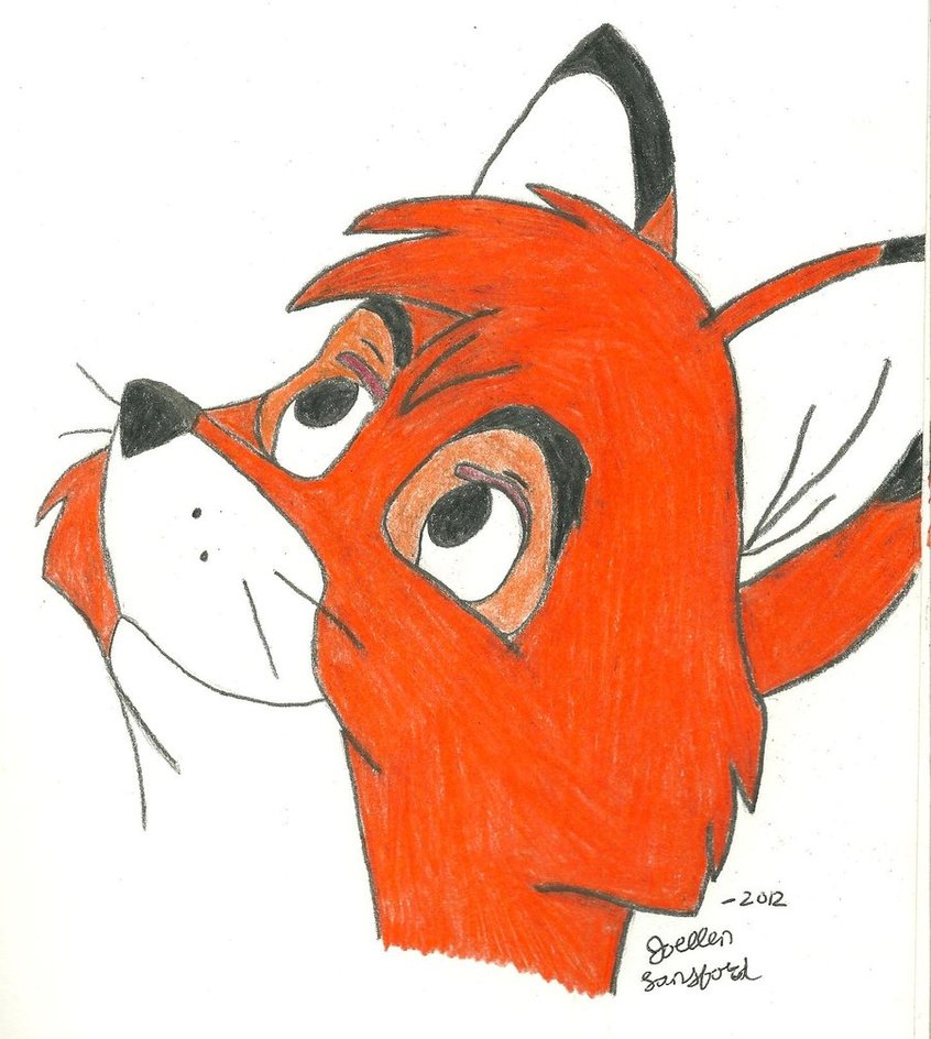 846x944 Tod From The Fox And The Hound Drawing By Jojomudkip