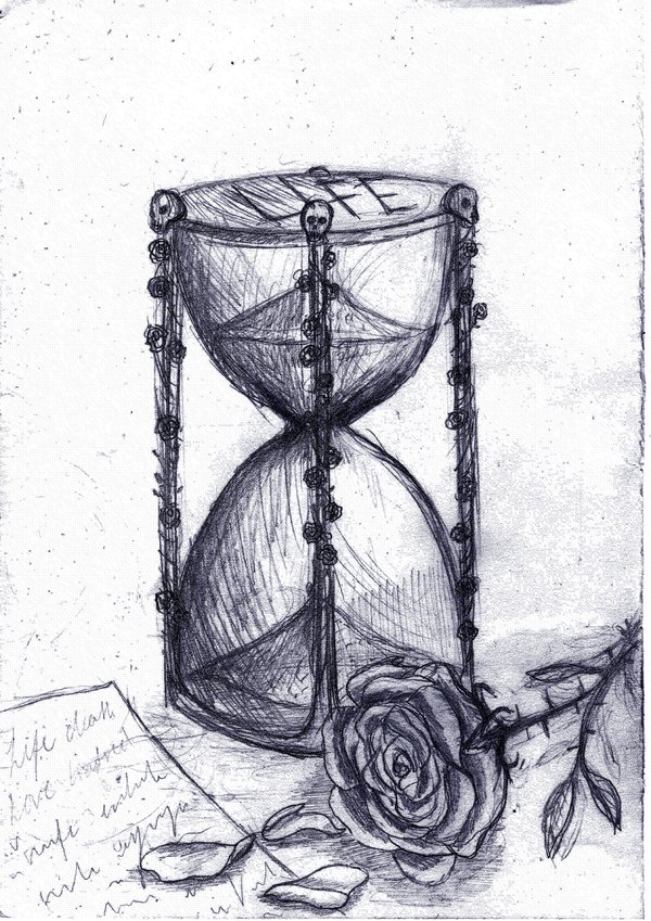 600x849 Hourglass Sketch By Gothilalita