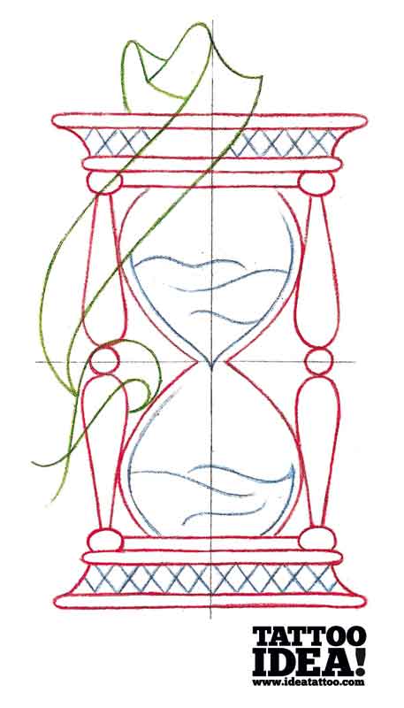 457x800 Draw A Traditional Style Hourglass Ideatattoo