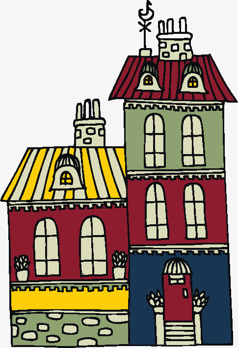 485x709 Simple Cartoon House Vector Pen Drawing, Cartoon, Creative, House