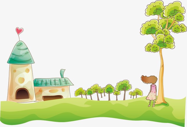 650x442 Vector Cartoon Drawing, Cartoon, Color Painted, House Png