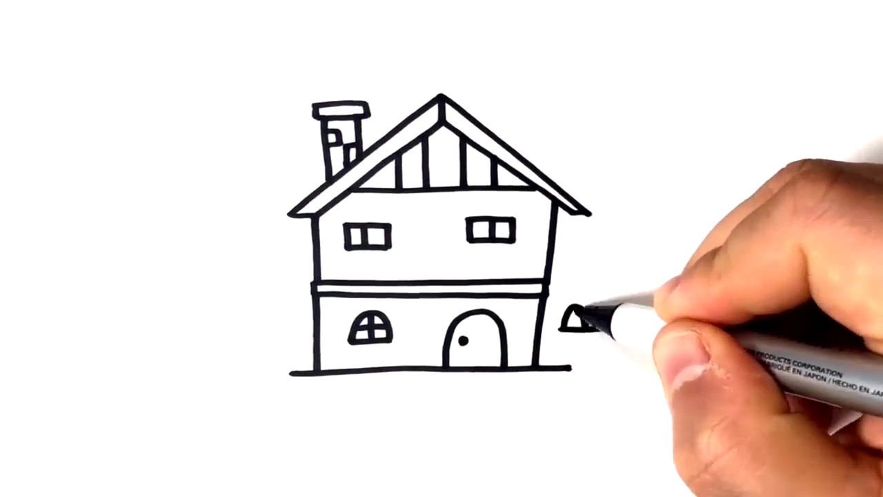 1280x720 How To Draw A Small House My Web Value