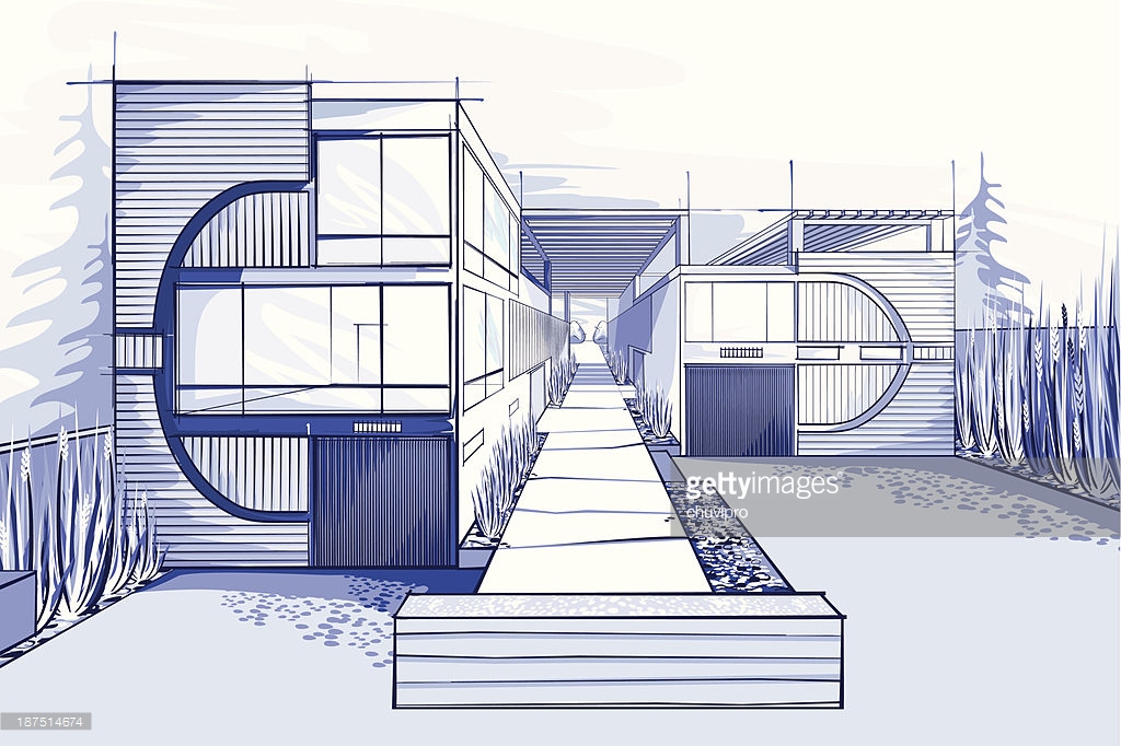 1024x682 Modern House Drawings