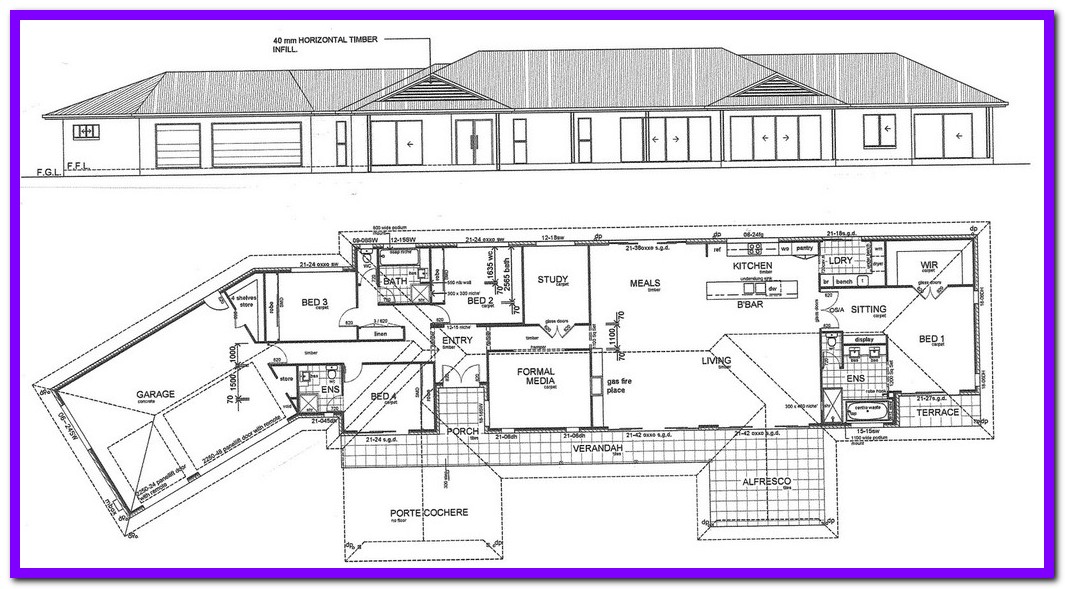 1065x589 House Construction Plans Scale Drawings