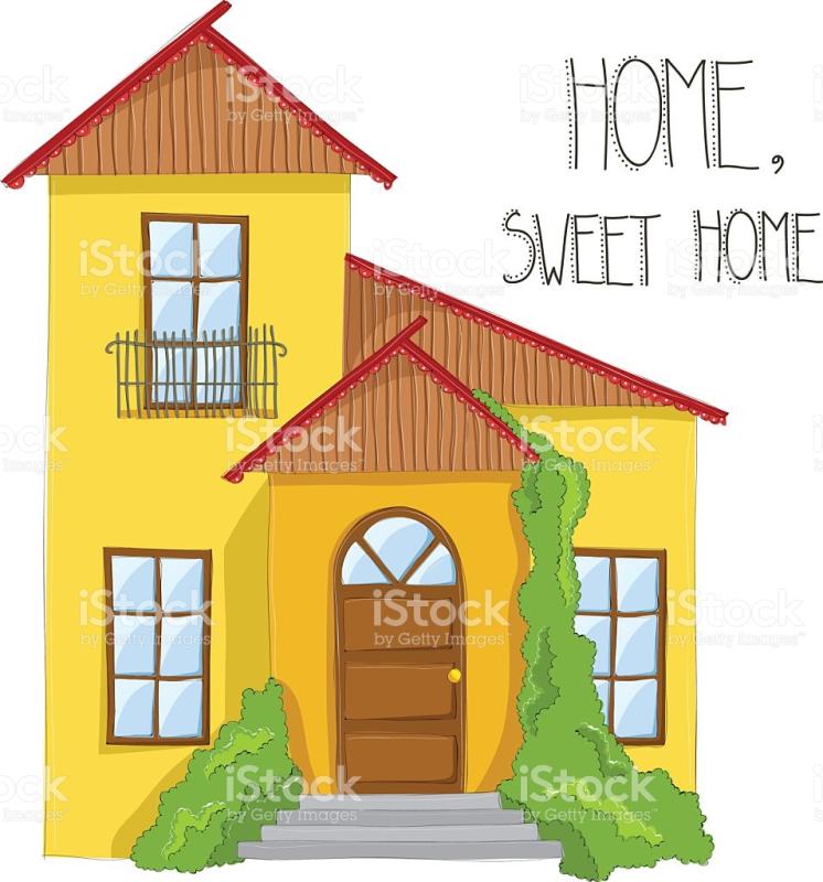 746x800 House Drawing Clipart