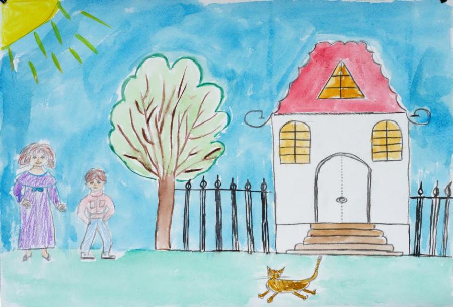 900x609 House. Countries World. Drawings. Pictures. Drawings Ideas