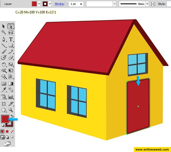 600x533 Learn How To Create A 3d House Vector In Illustrator Entheos