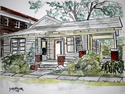 400x301 Watercolor House Paintings And Drawings