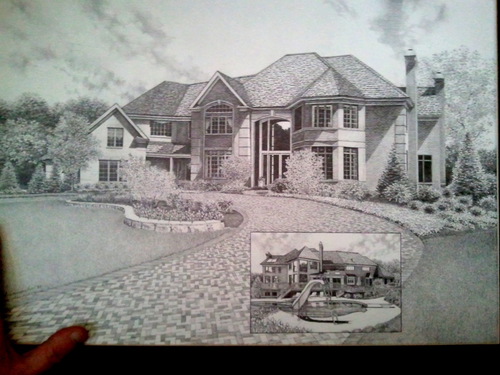 1024x768 Pencil Drawings Of Houses House Drawing My Friend Doctor Pencil