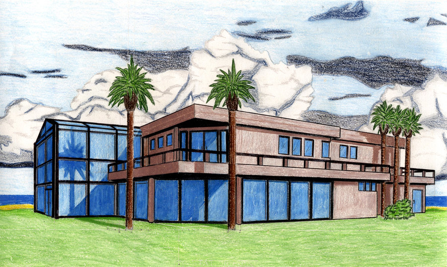 900x538 House Perspective Drawing By Cemueller86