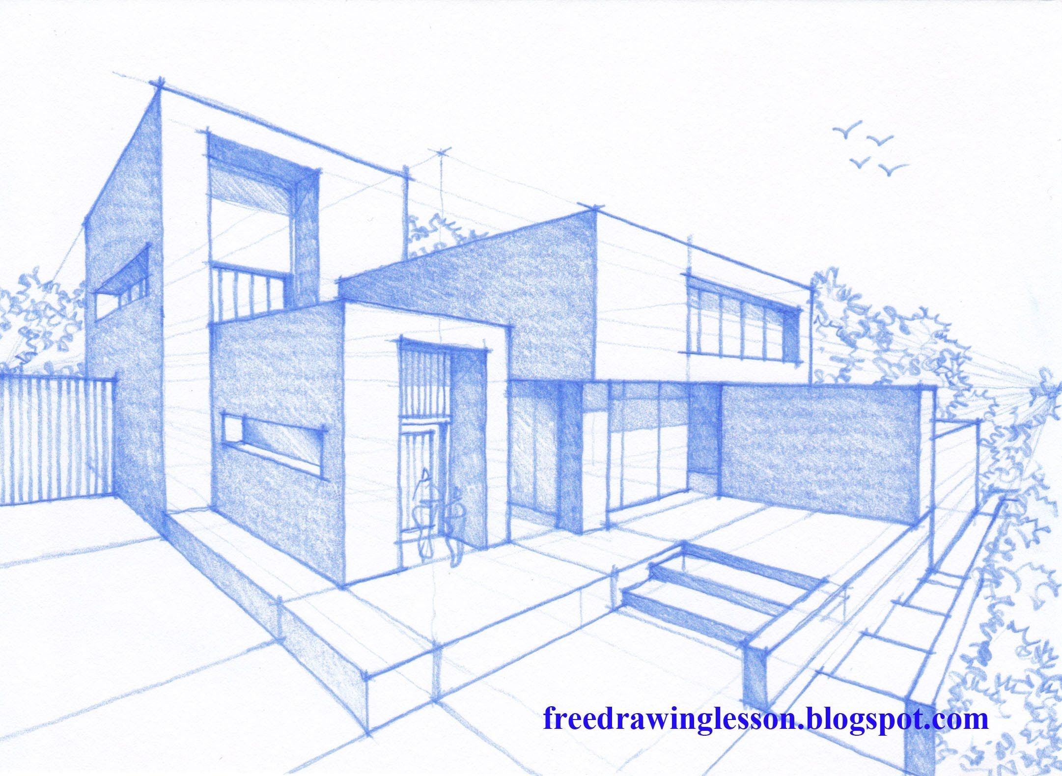2162x1580 Let Us Try To Draw This House Design By Following The Step By Step