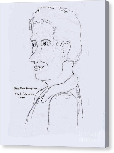 463x622 Sam Houston Drawing By Fred Jinkins