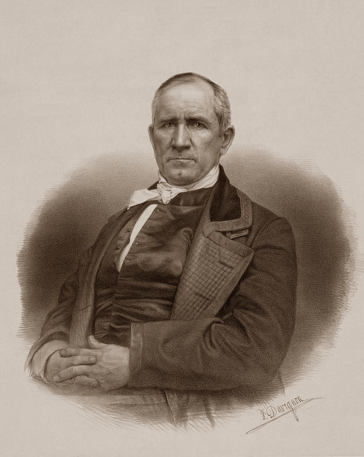 716x900 Sam Houston Portrait Drawing By War Is Hell Store