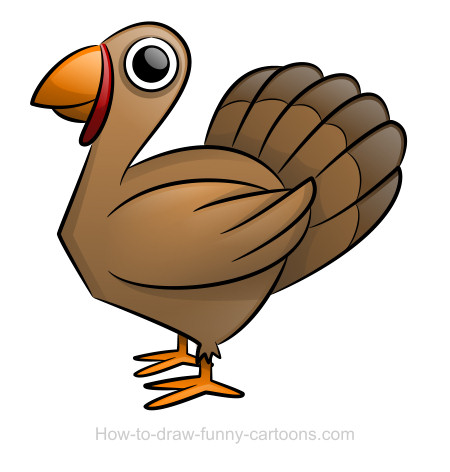 450x472 Turkey Drawing (Sketching + Vector)