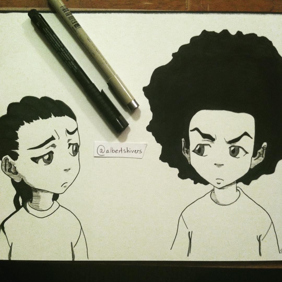 1080x1080 Albertshivers Huey And Riley Of Boondocks!