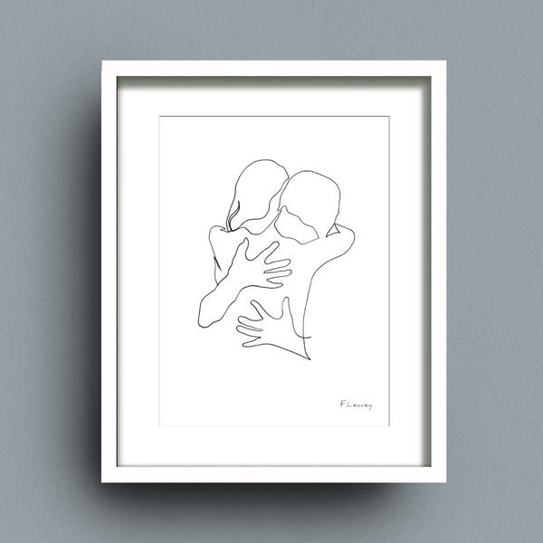 600x600 One Line Drawing