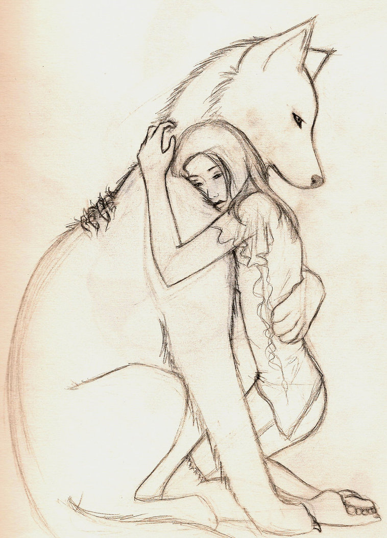758x1055 Wolf Hug By Kwonshucutie