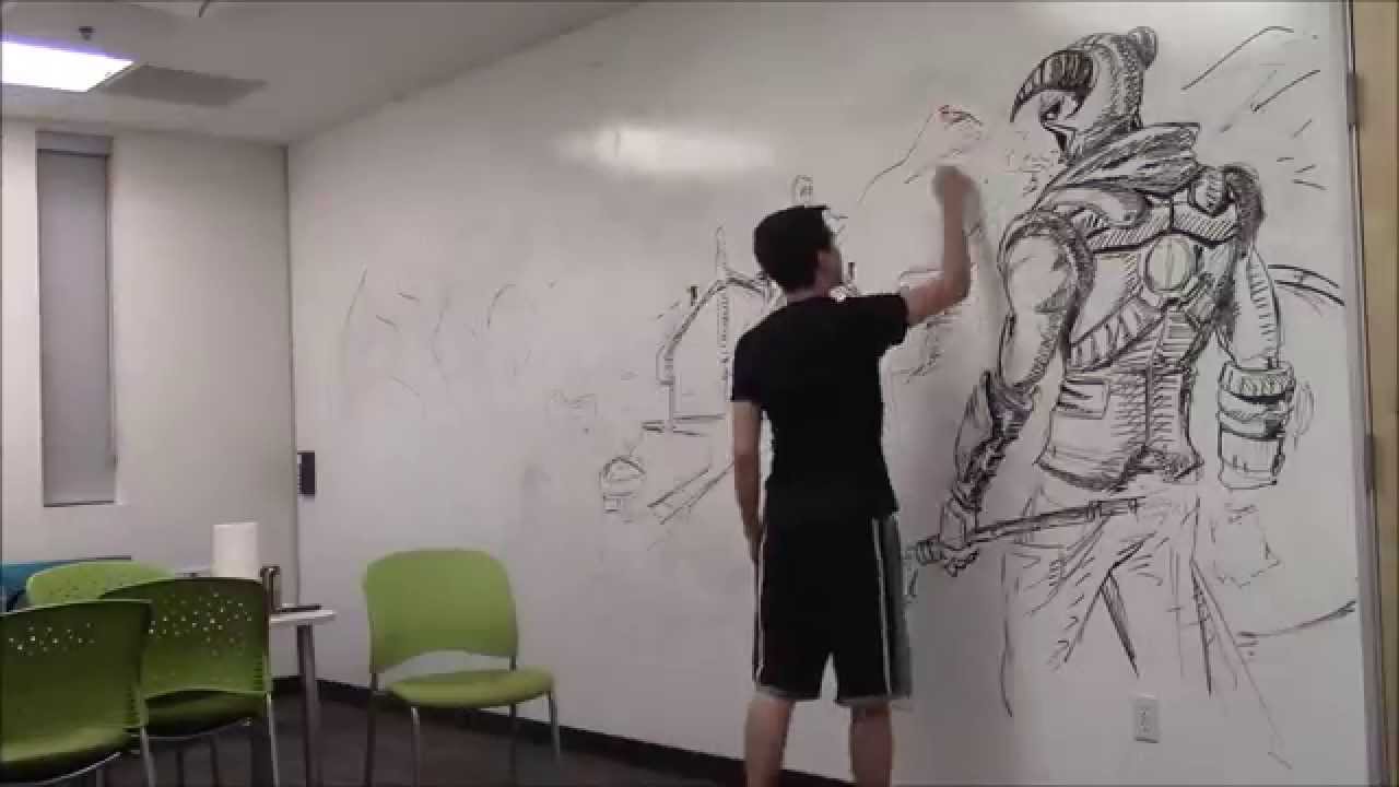 1280x720 Amazing Huge Skyrim Drawing!!! Using Only An Expo Marker [How