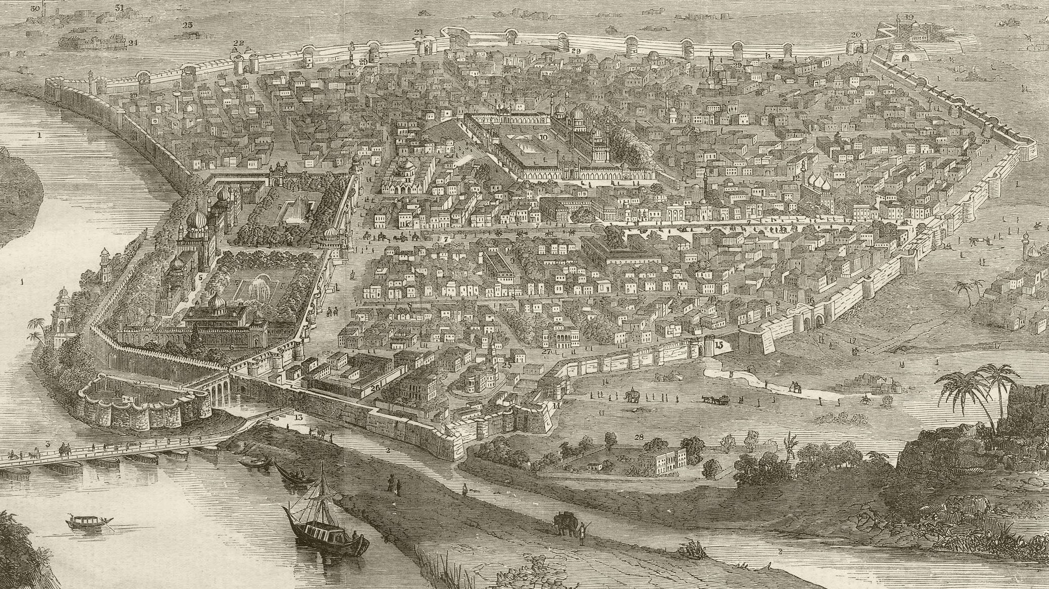 2078x1168 Delhi, India. The Once Great Fortifications Of The City Of Delhi