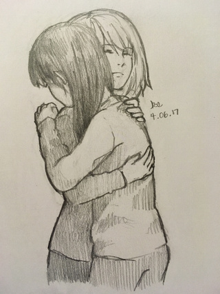 320x427 Hug Drawings On Paigeeworld. Pictures Of Hug