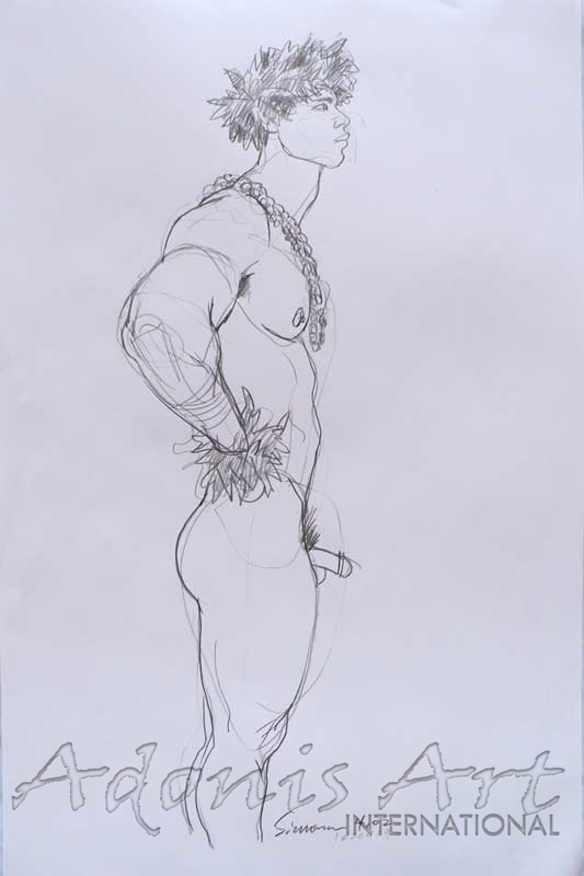 533x800 Hula Dancer From The Side, Hands On Hips