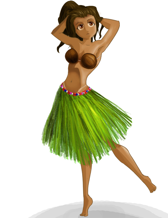 638x825 Hula Girl By Generalsnaz