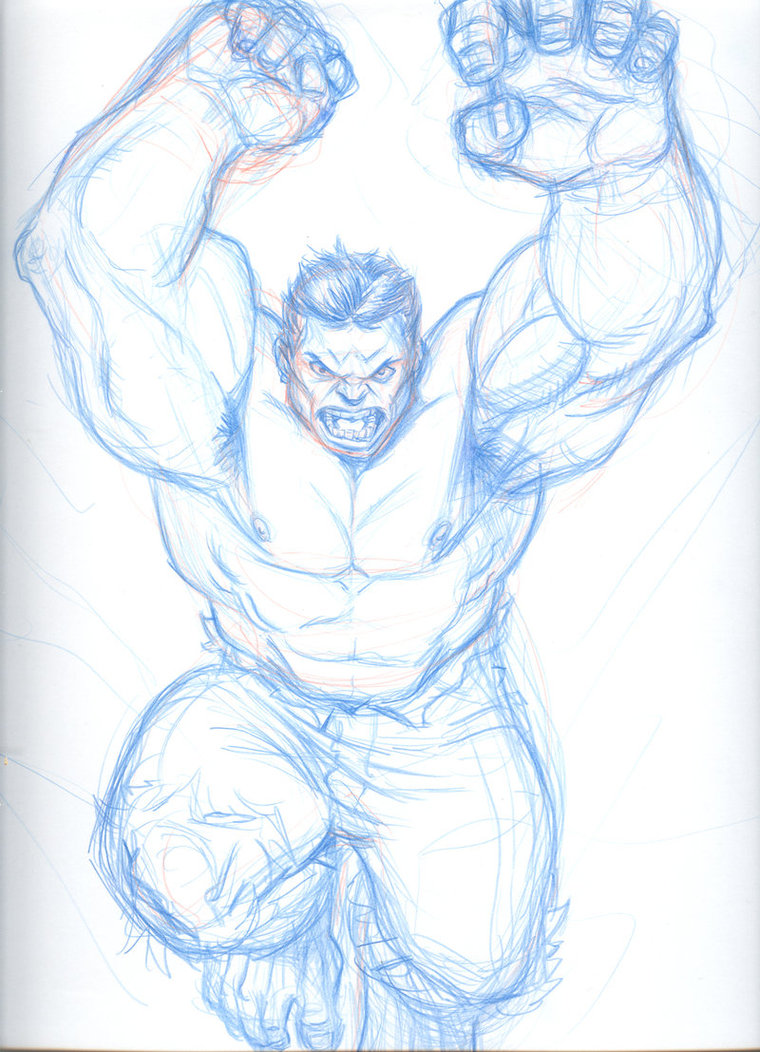 760x1052 Hulk Drawing By Kjvallentin