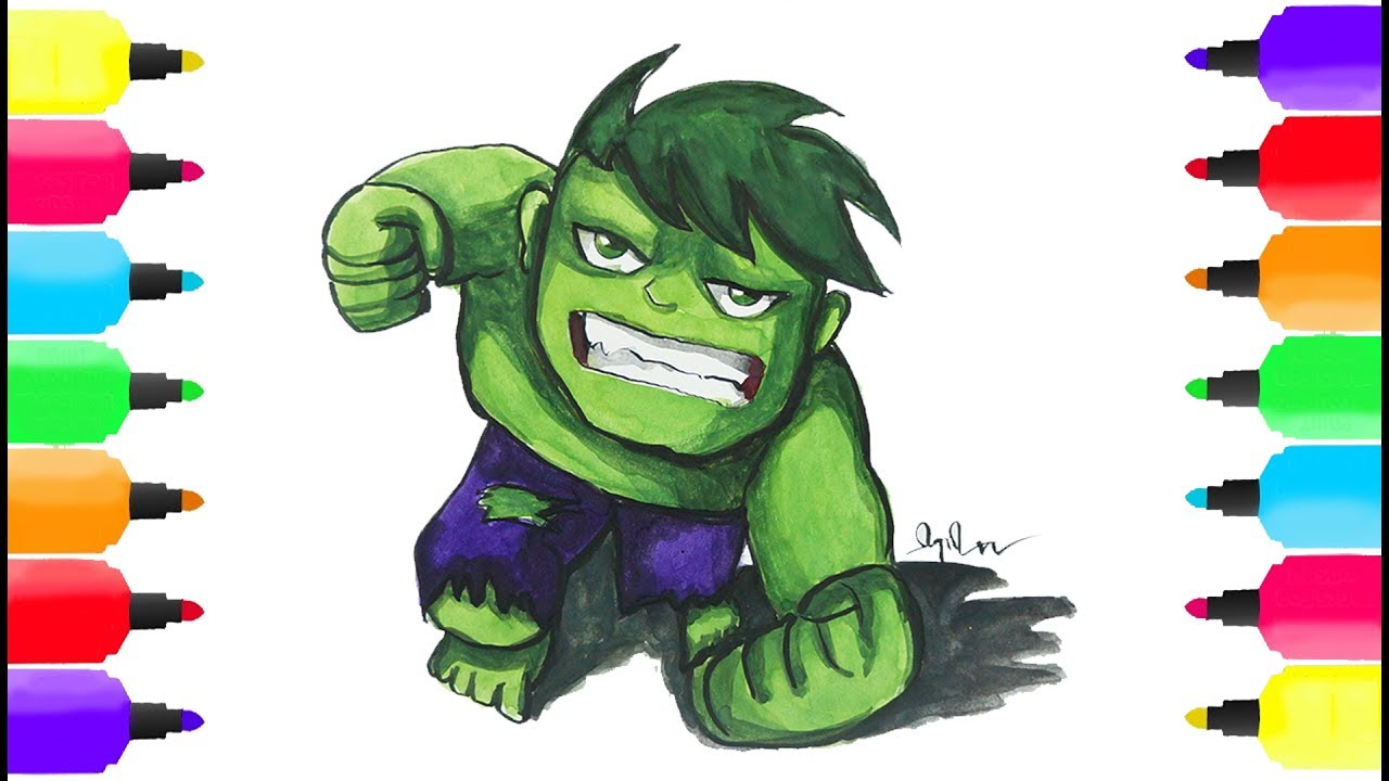 1280x720 How To Draw Hulk Avengers Age Of Ultron