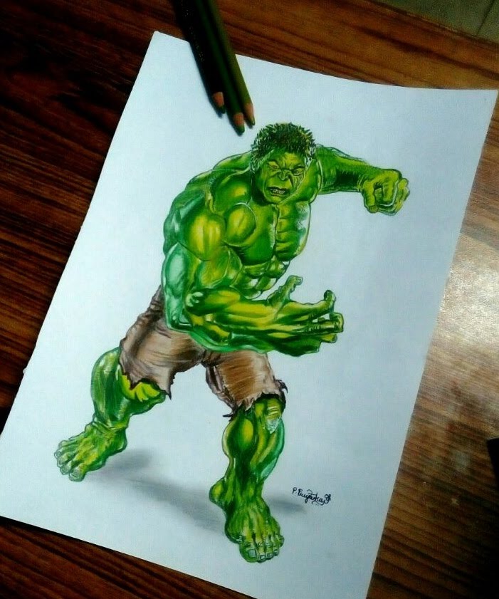 Hulk Pencil Drawing at GetDrawings | Free download