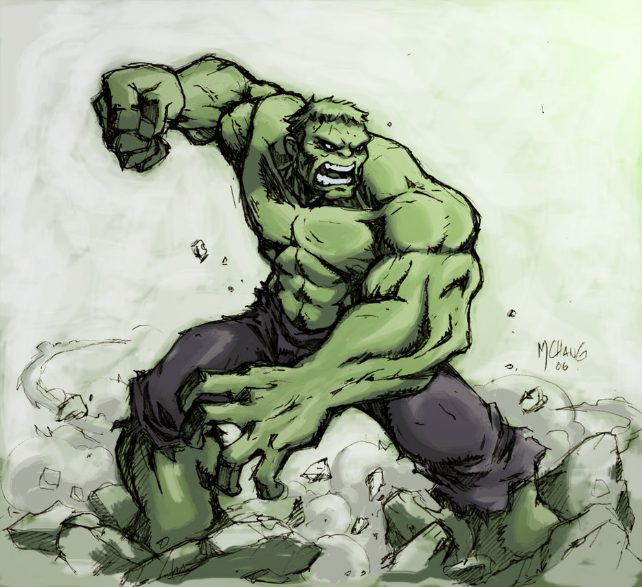 935x855 Hulk Smash By Michael Chang