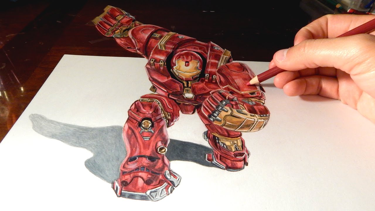 1280x720 Hulkbuster Amazing 3d Anamorphic Drawing Illusion