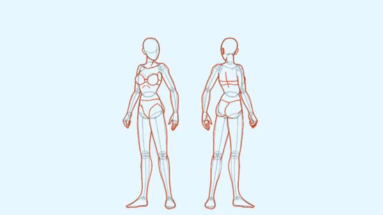 550x309 2 Easy Ways To Draw A Body